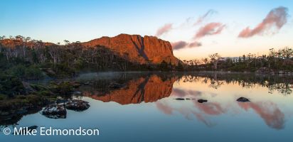 Walled Mountain reflections in Lake Elysia 