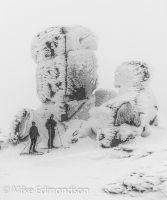 Spectacular icy encrusted Ramshead Tors 