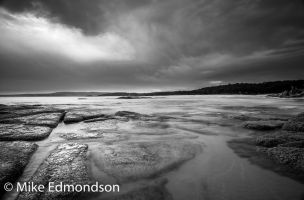 B&W Bay Of Fires Storm Clouds