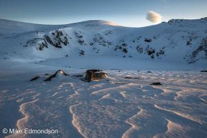 First light at Blue Lake
