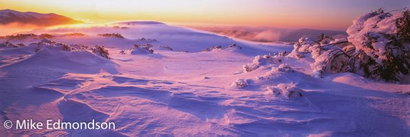 Misty Alpine Sunrise