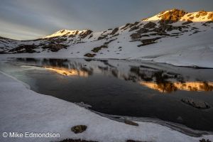Mueller Peak reflections in Lake Albina