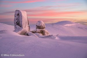 Pink Sunrise over Mt Kosciuszko