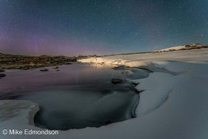 Sunrise Aurora light Snowy River